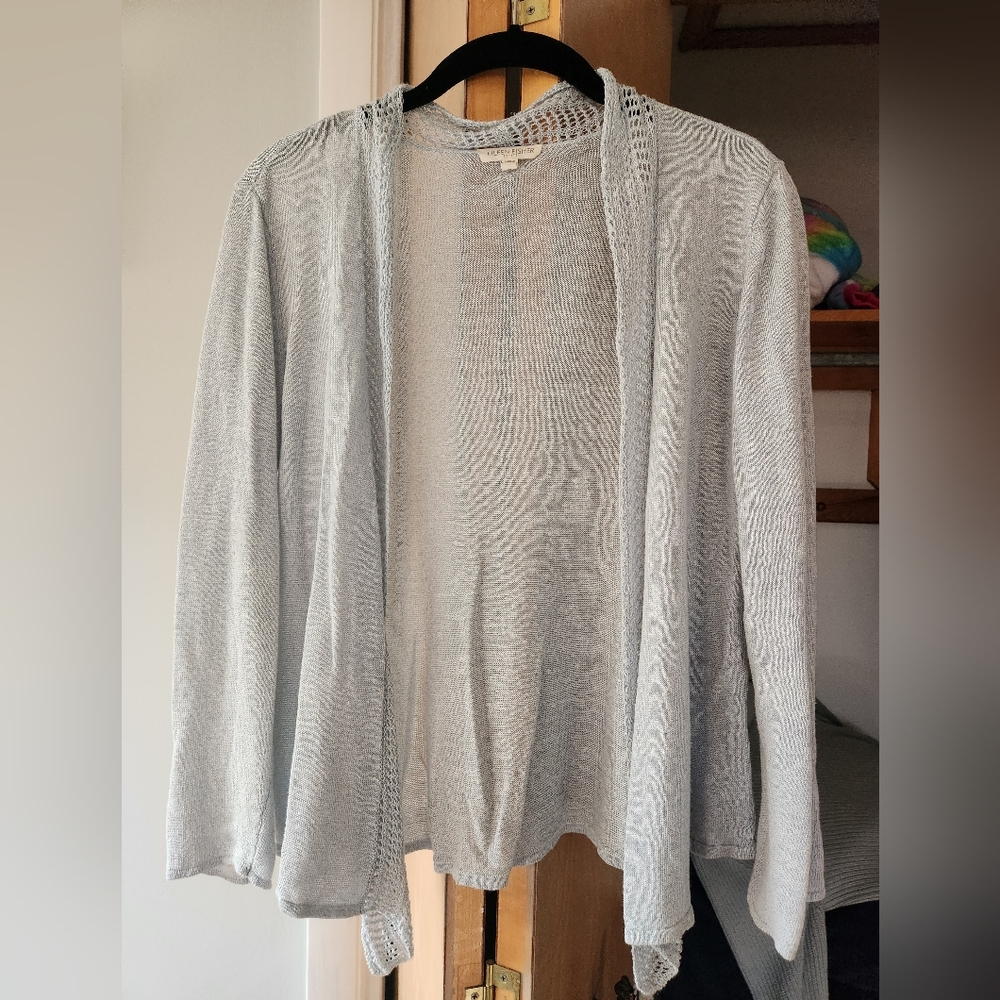 Eileen Fischer delicate knit silk cardigan - size SP